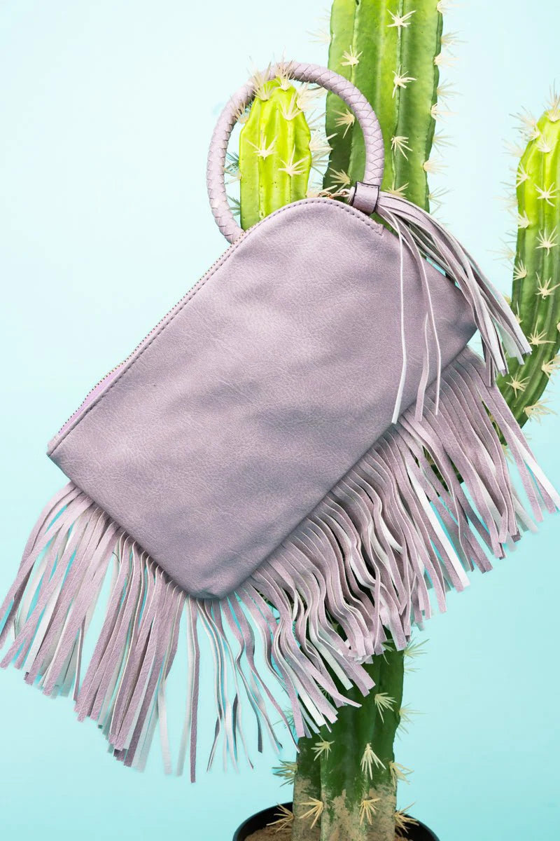 Fringe Bangle Clutch